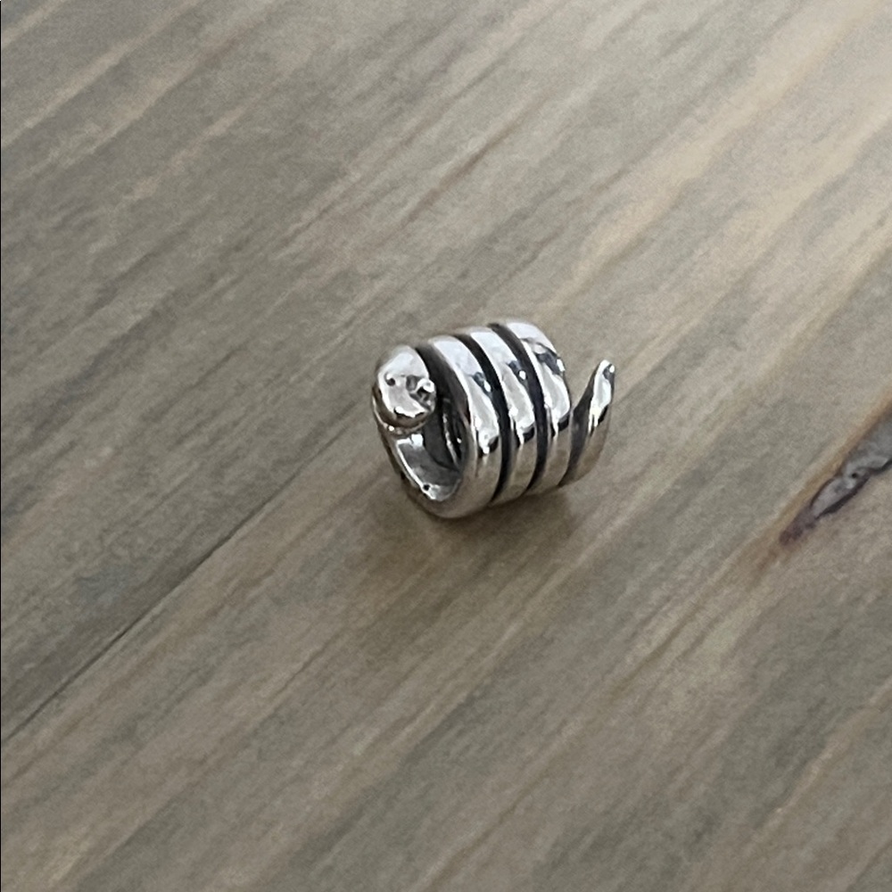 Pandora Retired Sterling Silver Snake Animal Charm